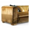 Elegant sandstone velvet contemporary sofa