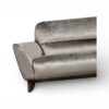 Elegant velvet Moonstone Luxe Sofa with curved arms