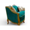 Emerald upholstered royal living room sofa