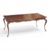 Elegant victorian style dining table with cabriole legs