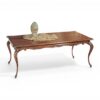 Luxury wooden dining table with gilt accents