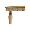 Elegant oval dining table with fluted legs