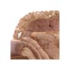 Elegant blush velvet carved sofa