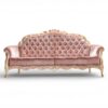 Blush Majesty Carved Sofa luxury velvet sofa