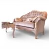 Luxury palace style blush velvet sofa
