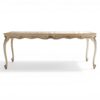 Elegant dining table with floral carving