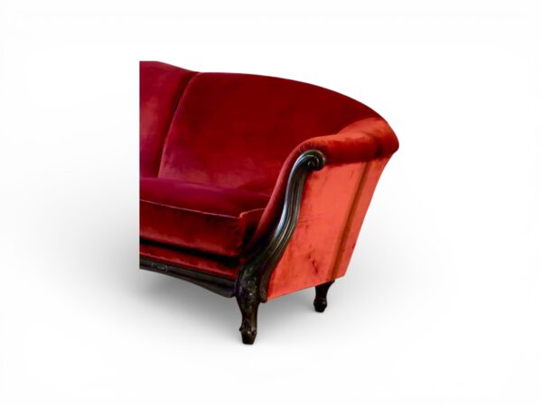 Elegant velvet chaise lounge sofa