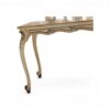 Luxury wooden dining table with cabriole legs