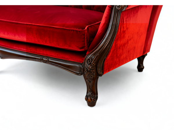 Elegant velvet chaise lounge sofa
