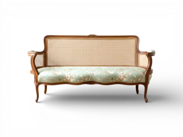 Jade Wicker Sofa classic wooden wicker couch