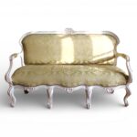 Goldleaf Jacquard Lounge luxury carved sofa