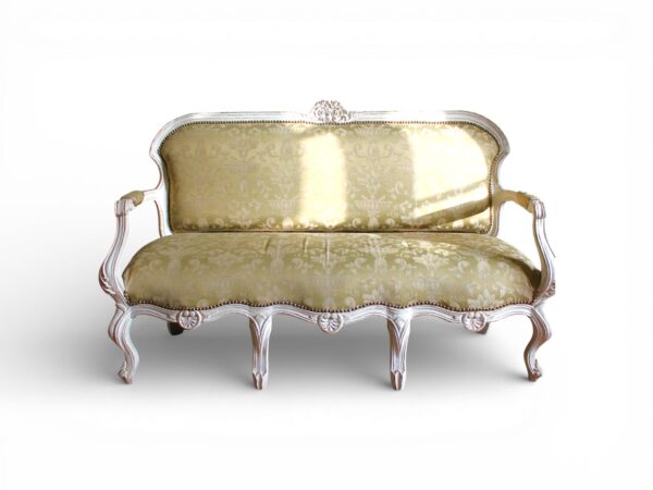 Goldleaf Jacquard Lounge luxury carved sofa