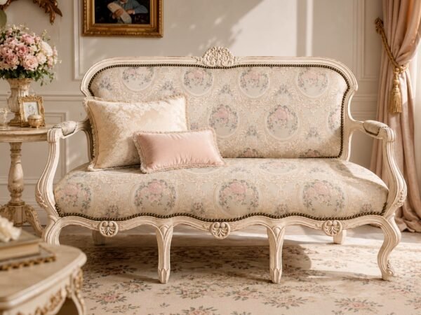 Luxury heritage lounge with ornate wooden detailing