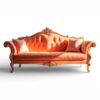 Saffron Sovereign Carved Sofa luxury velvet sofa