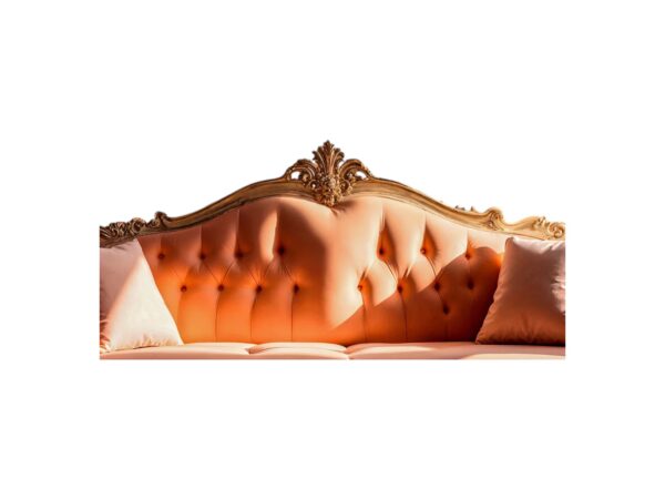 Palace style saffron velvet luxury sofa