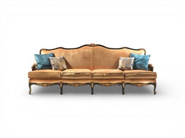 Palace Luxe Sofa with carved hardwood frame