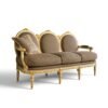 Baroque Gilded luxury carved sofa