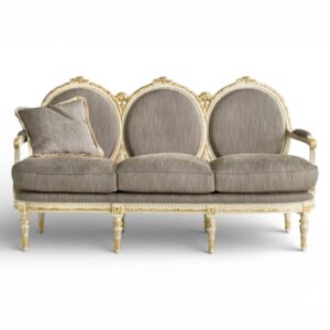 Baroque Gilded Trio Settee luxury carved sofa