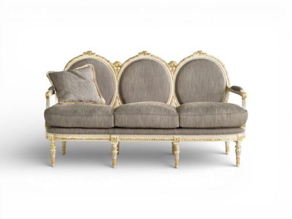 Baroque Gilded Trio Settee luxury carved sofa