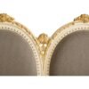 Handcarved settee with triple oval backrest