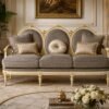 Baroque Gilded luxury carved sofa