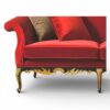 Elegant red velvet loveseat furniture