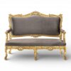 Dove Ornate Loveseat luxury carved sofa