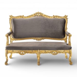 Dove Ornate Loveseat luxury carved sofa