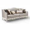 Elegant rococo lounge with carved wooden base
