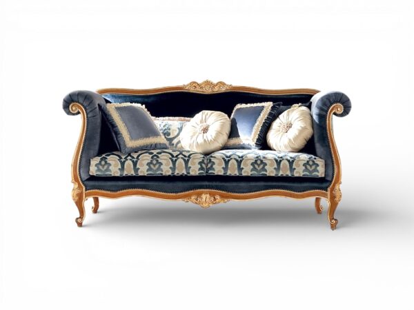 Dynasty Royale Sofa with carved hardwood frame