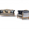 Royal carved frame luxury couch