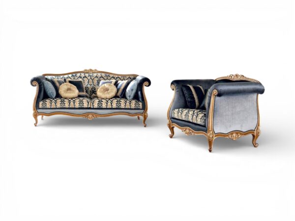 Royal carved frame luxury couch