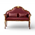 Rajsi Heritage Loveseat classic carved luxury sofa