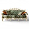 Grand Carlton Sofa with carved hardwood frame