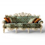 Grand Carlton Sofa with carved hardwood frame