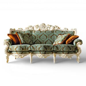 Grand Carlton Sofa with carved hardwood frame