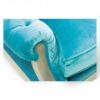 Contemporary cobalt blue velvet couch