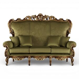 Bellaforte Ornate Sofa with carved hardwood frame