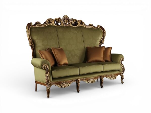 Ornate palace style living room sofa