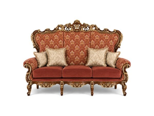 Bellaforte Ornate Sofa with carved hardwood frame