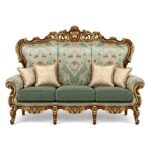 Bellaforte Ornate Sofa with carved hardwood frame