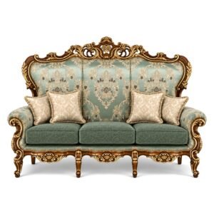 Bellaforte Ornate Sofa with carved hardwood frame