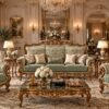 Bellaforte Ornate Sofa with carved hardwood frame