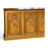 Elegant carved sideboard with art deco design