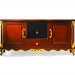 Regency TV Buffet luxury wooden media cabinet