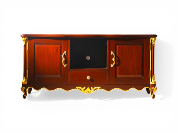 Regency TV Buffet luxury wooden media cabinet