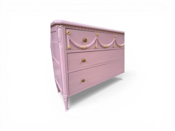Sheraton style console table with refined detailing