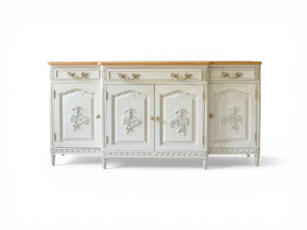 Louis XV Scroll Sideboard luxury carved cabinet