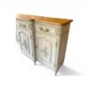 Elegant carved wooden sideboard with antique finish