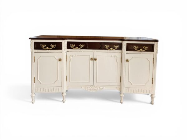 Premium carved credenza cabinet for dining room